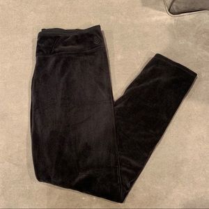 Black Velour Legging